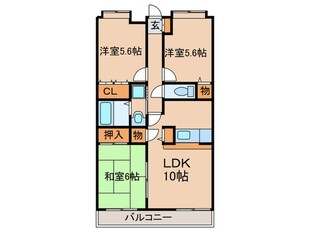 コ－ジ－スクエア広野の物件間取画像